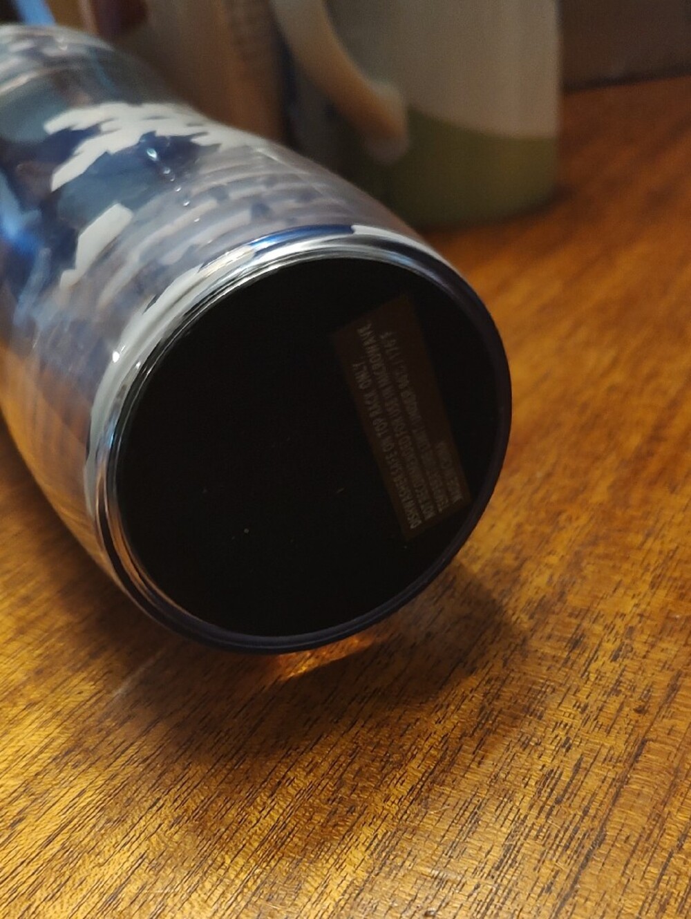 Blue Snowflake Travel Tumbler - Picture 2 of 2